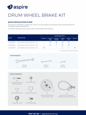 Assembling Drum Wheel Brake Kit Instruction Guide